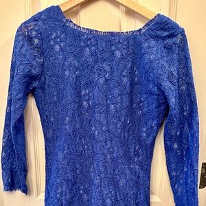 Blue Lace‎ Cocktail Dress